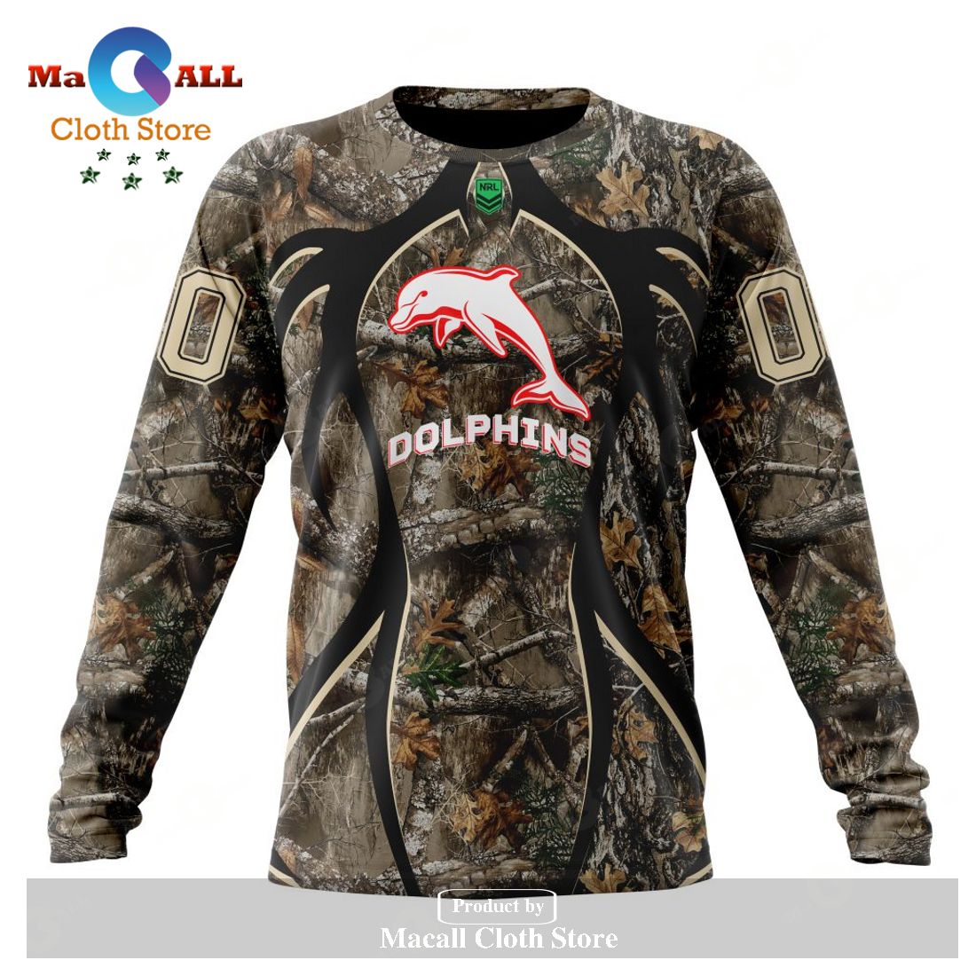 Personalized NRL Dolphins - Specialized Hunting Camo Hoodie Sweatshirt 3D LIMITED EDITION Personalized NRL Dolphins - Specialized Hunting Camo Hoodie Sweatshirt 3D LIMITED EDITION