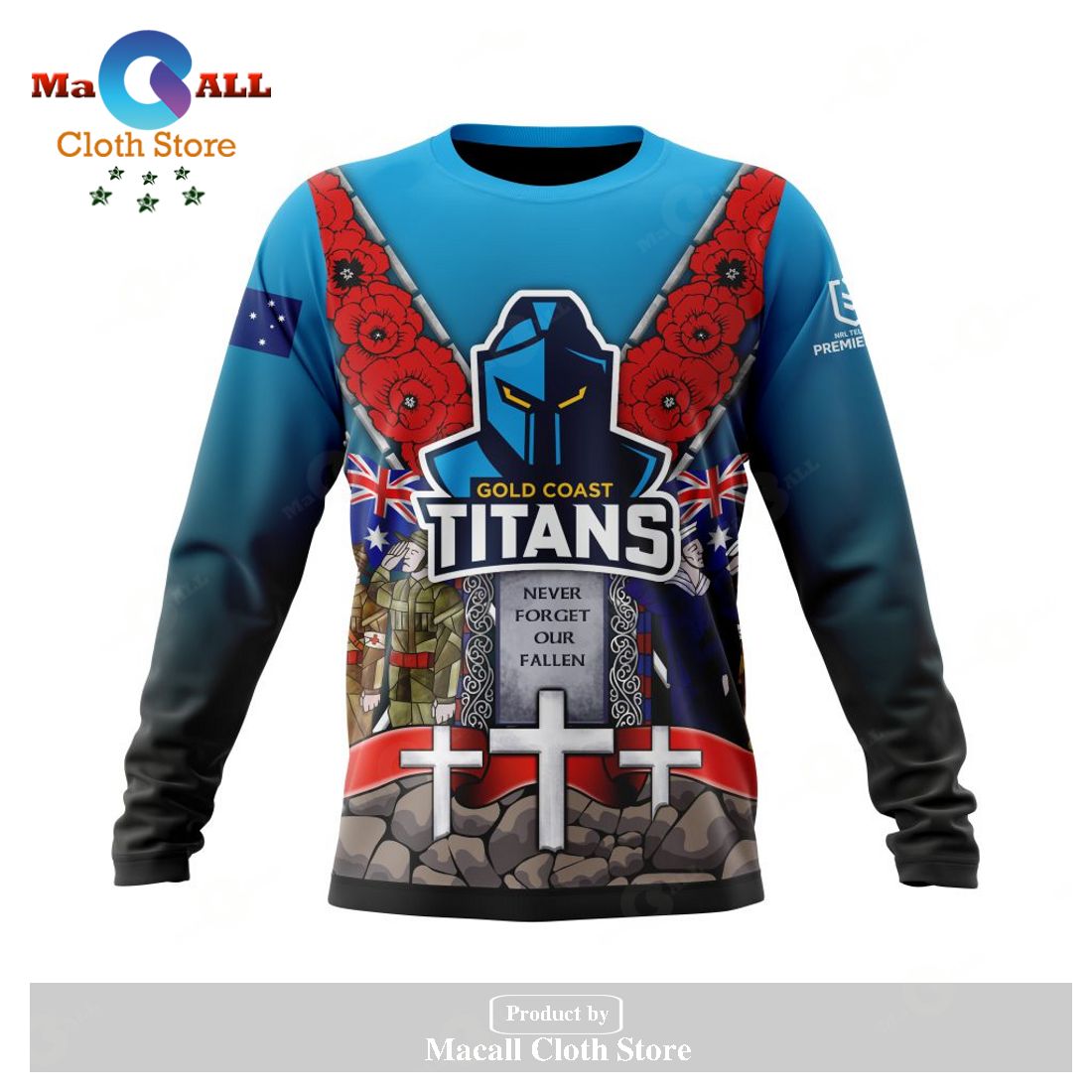 Personalized NRL Gold Coast Titans - Specialized Anzac Jersey Concepts Hoodie Sweatshirt 3D LIMITED EDITION Personalized NRL Gold Coast Titans - Specialized Anzac Jersey Concepts Hoodie Sweatshirt 3D LIMITED EDITION