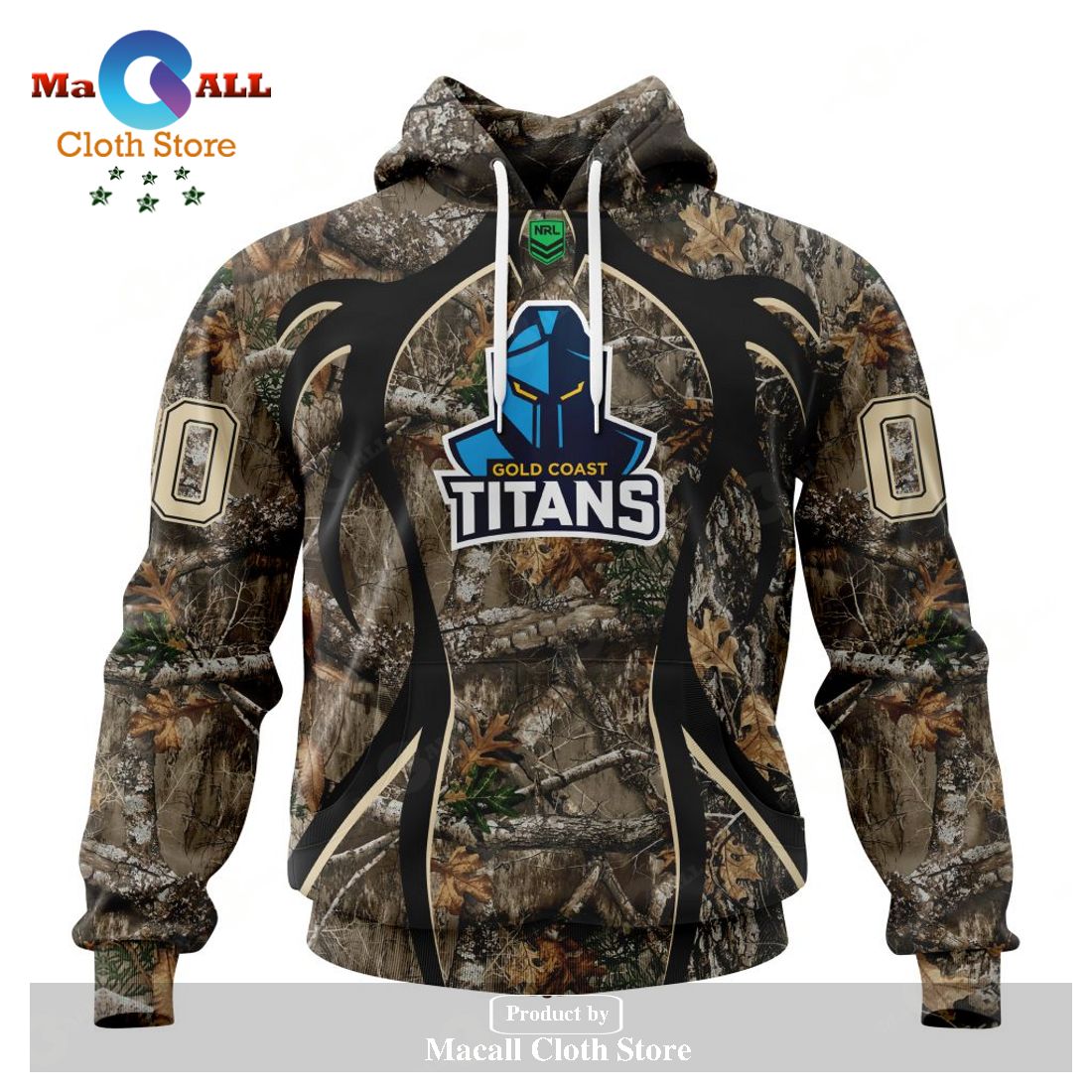 Personalized NRL Gold Coast Titans - Specialized Hunting Camo Hoodie Sweatshirt 3D LIMITED EDITION Personalized NRL Gold Coast Titans - Specialized Hunting Camo Hoodie Sweatshirt 3D LIMITED EDITION