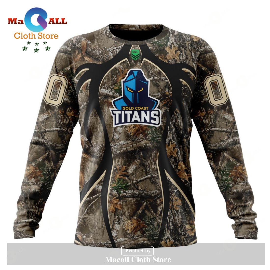 Personalized NRL Gold Coast Titans - Specialized Hunting Camo Hoodie Sweatshirt 3D LIMITED EDITION Personalized NRL Gold Coast Titans - Specialized Hunting Camo Hoodie Sweatshirt 3D LIMITED EDITION