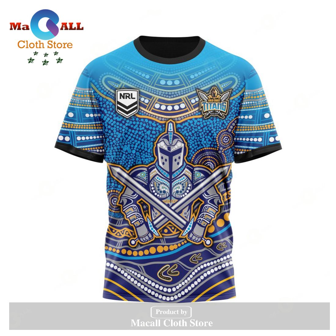 Personalized NRL Gold Coast Titans - Specialized Indigenous Concept With Team Mascot Hoodie Sweatshirt 3D LIMITED EDITION Personalized NRL Gold Coast Titans - Specialized Indigenous Concept With Team Mascot Hoodie Sweatshirt 3D LIMITED EDITION
