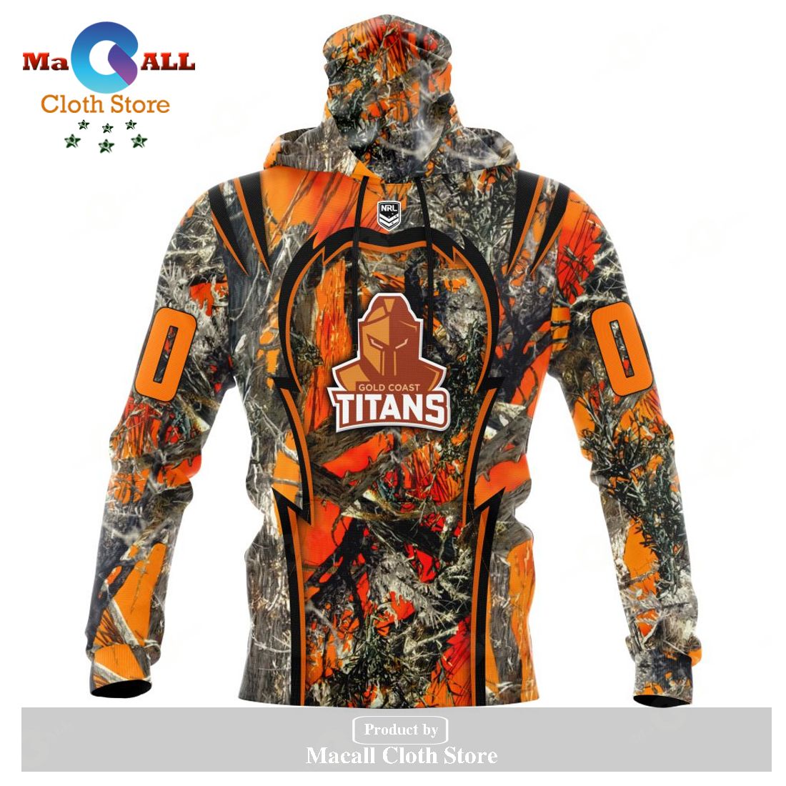 Personalized NRL Gold Coast Titans - Specialized Orange Hunting Camo Hoodie Sweatshirt 3D LIMITED EDITION Personalized NRL Gold Coast Titans - Specialized Orange Hunting Camo Hoodie Sweatshirt 3D LIMITED EDITION