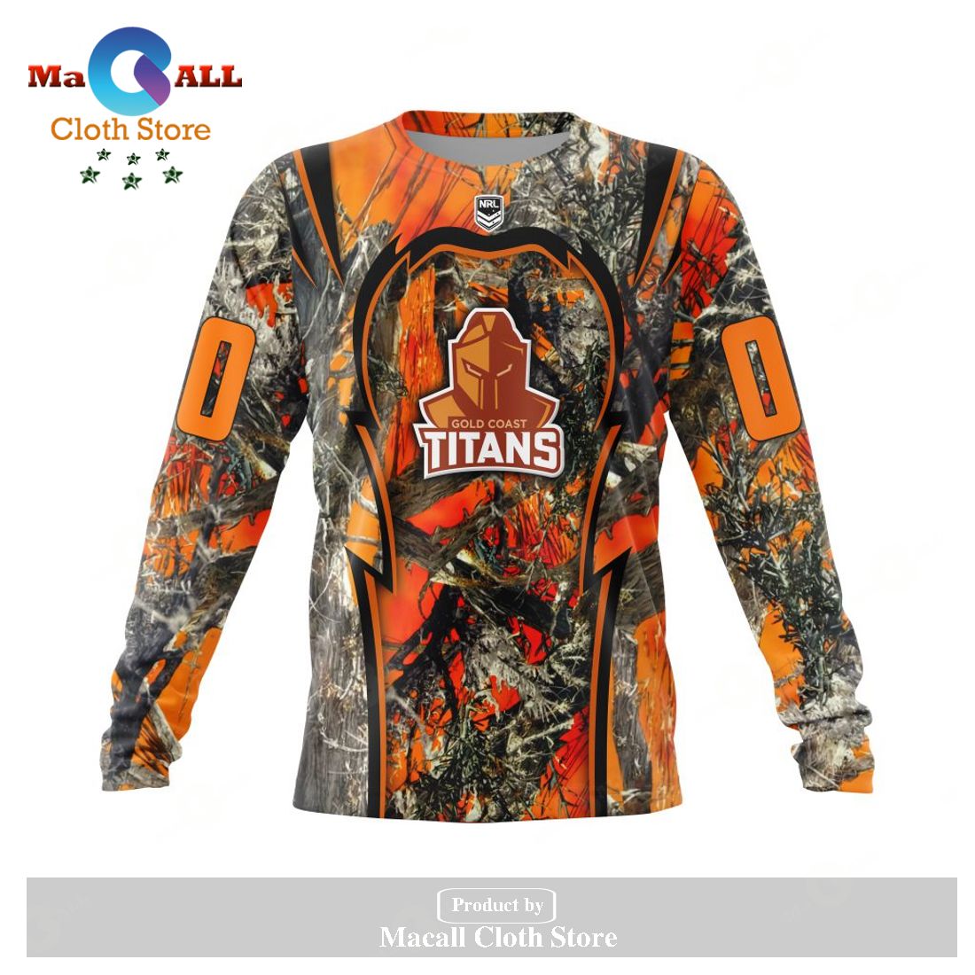 Personalized NRL Gold Coast Titans - Specialized Orange Hunting Camo Hoodie Sweatshirt 3D LIMITED EDITION Personalized NRL Gold Coast Titans - Specialized Orange Hunting Camo Hoodie Sweatshirt 3D LIMITED EDITION