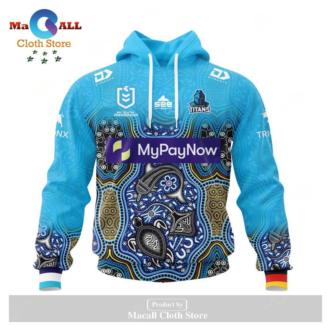 Personalized NRL Gold Coast Titans Indigenous Kits 2023 Hoodie Sweatshirt 3D LIMITED EDITION Personalized NRL Gold Coast Titans Indigenous Kits 2023 Hoodie Sweatshirt 3D LIMITED EDITION
