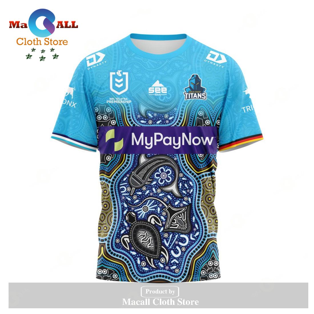 Personalized NRL Gold Coast Titans Indigenous Kits 2023 Hoodie Sweatshirt 3D LIMITED EDITION Personalized NRL Gold Coast Titans Indigenous Kits 2023 Hoodie Sweatshirt 3D LIMITED EDITION