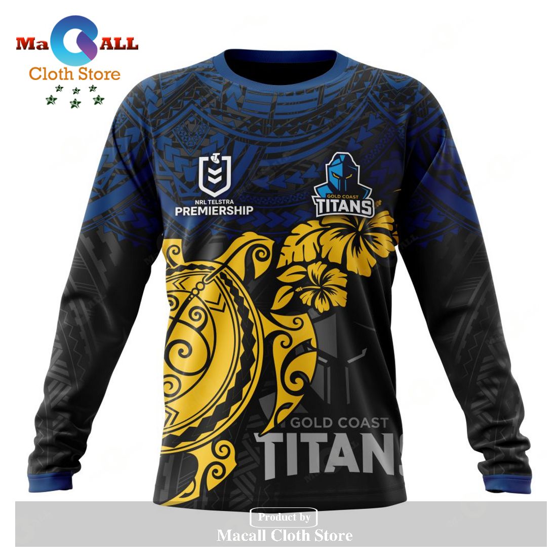 Personalized NRL Gold Coast Titans Polynesian Concept Kits Hoodie Sweatshirt 3D LIMITED EDITION Personalized NRL Gold Coast Titans Polynesian Concept Kits Hoodie Sweatshirt 3D LIMITED EDITION