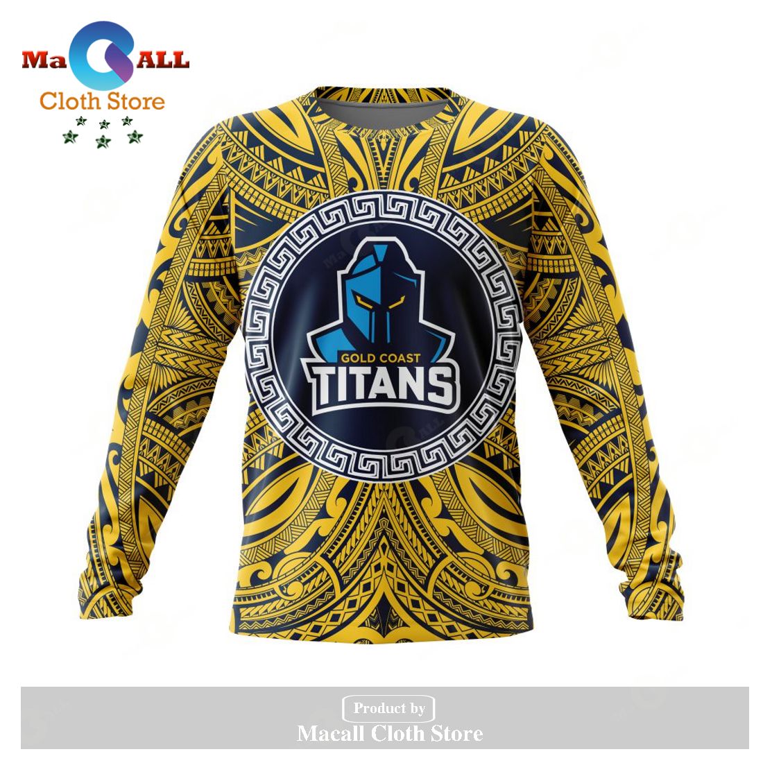 Personalized NRL Gold Coast Titans Polynesian Concept Kits Hoodie Sweatshirt 3D LIMITED EDITION Personalized NRL Gold Coast Titans Polynesian Concept Kits Hoodie Sweatshirt 3D LIMITED EDITION