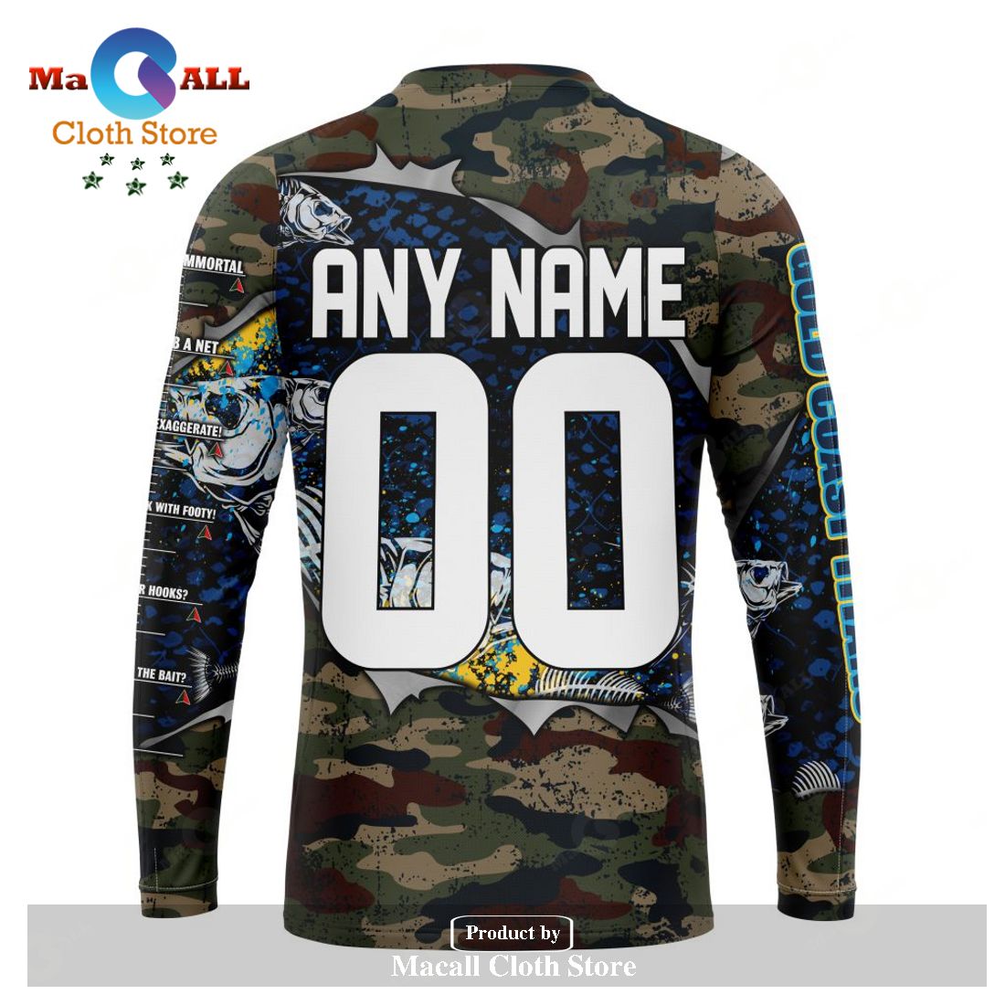 Personalized NRL Gold Coast Titans Special Camo Fishing Hoodie Sweatshirt 3D LIMITED EDITION Personalized NRL Gold Coast Titans Special Camo Fishing Hoodie Sweatshirt 3D LIMITED EDITION
