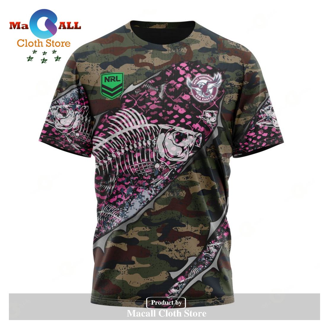 Personalized NRL Manly Warringah Sea Eagles Special Camo Fishing Hoodie Sweatshirt 3D LIMITED EDITION Personalized NRL Manly Warringah Sea Eagles Special Camo Fishing Hoodie Sweatshirt 3D LIMITED EDITION