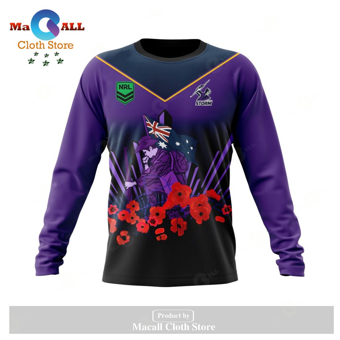 Personalized NRL Melbourne Storm - Specialized 2023 Anzac Jersey Concepts Hoodie Sweatshirt 3D LIMITED EDITION Personalized NRL Melbourne Storm - Specialized 2023 Anzac Jersey Concepts Hoodie Sweatshirt 3D LIMITED EDITION