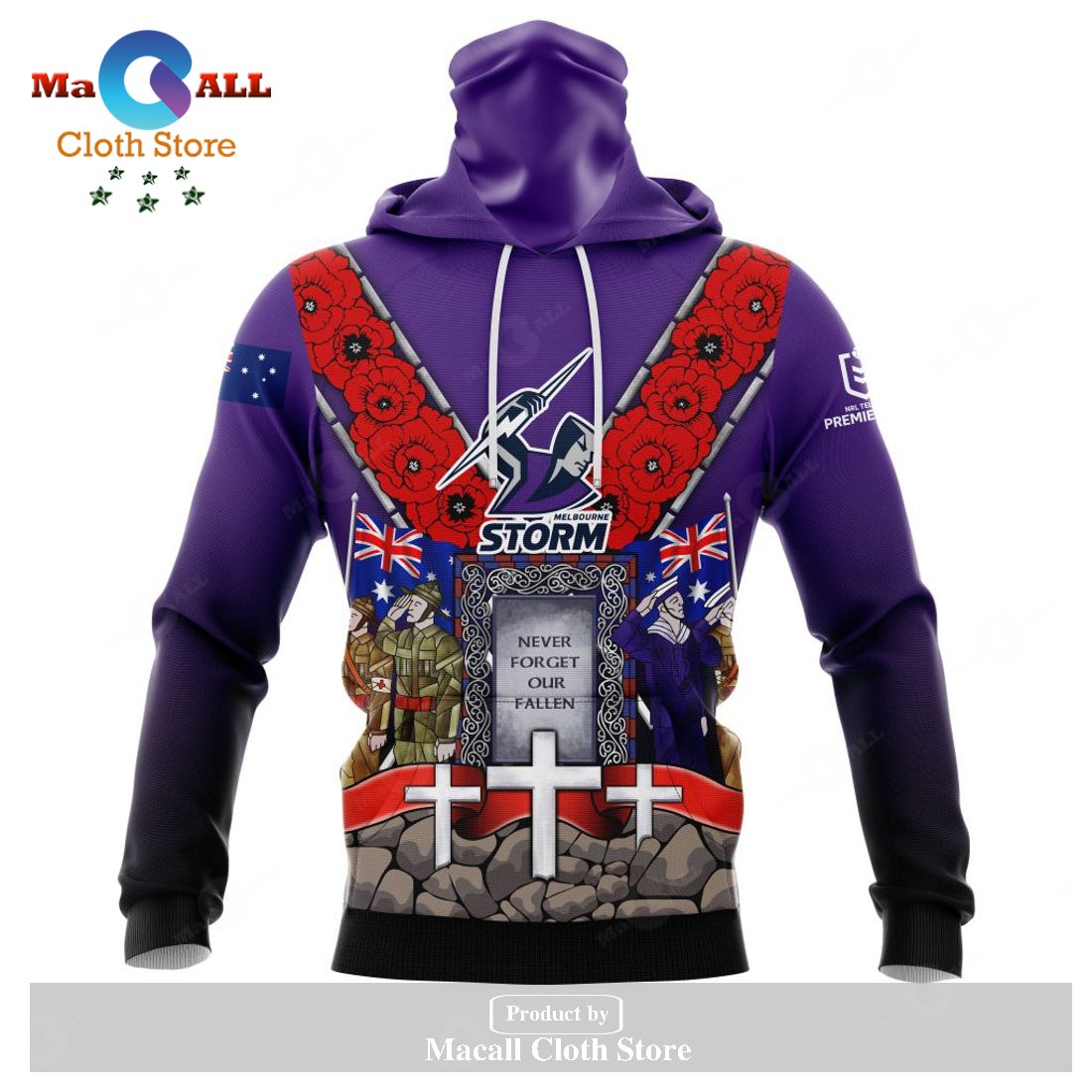 Personalized NRL Melbourne Storm - Specialized Anzac Jersey Concepts Hoodie Sweatshirt 3D LIMITED EDITION Personalized NRL Melbourne Storm - Specialized Anzac Jersey Concepts Hoodie Sweatshirt 3D LIMITED EDITION