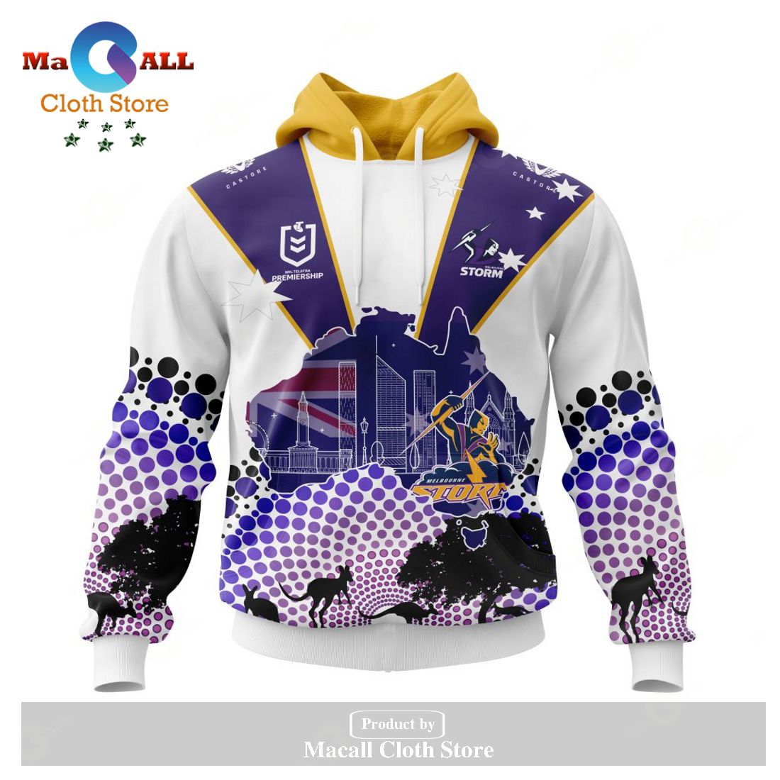 Personalized NRL Melbourne Storm - Specialized Concepts For Australia's Day Kits Hoodie Sweatshirt 3D LIMITED EDITION Personalized NRL Melbourne Storm - Specialized Concepts For Australia's Day Kits Hoodie Sweatshirt 3D LIMITED EDITION