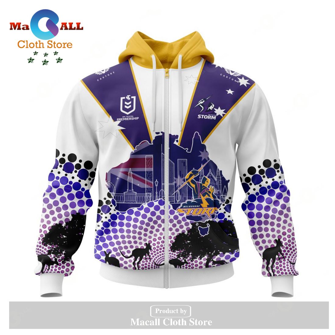 Personalized NRL Melbourne Storm - Specialized Concepts For Australia's Day Kits Hoodie Sweatshirt 3D LIMITED EDITION Personalized NRL Melbourne Storm - Specialized Concepts For Australia's Day Kits Hoodie Sweatshirt 3D LIMITED EDITION