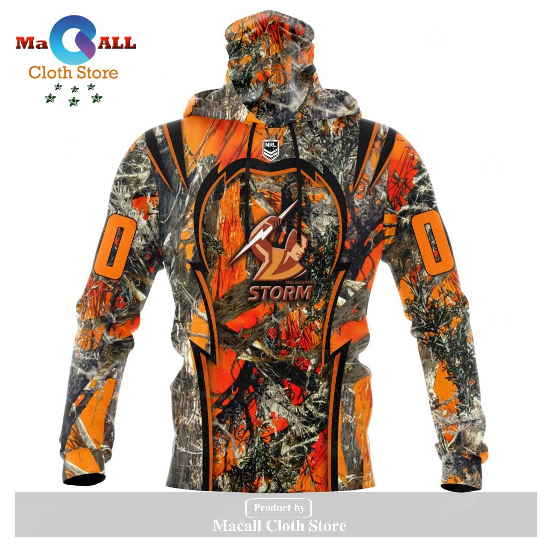 Personalized NRL Melbourne Storm - Specialized Orange Hunting Camo Hoodie Sweatshirt 3D LIMITED EDITION Personalized NRL Melbourne Storm - Specialized Orange Hunting Camo Hoodie Sweatshirt 3D LIMITED EDITION