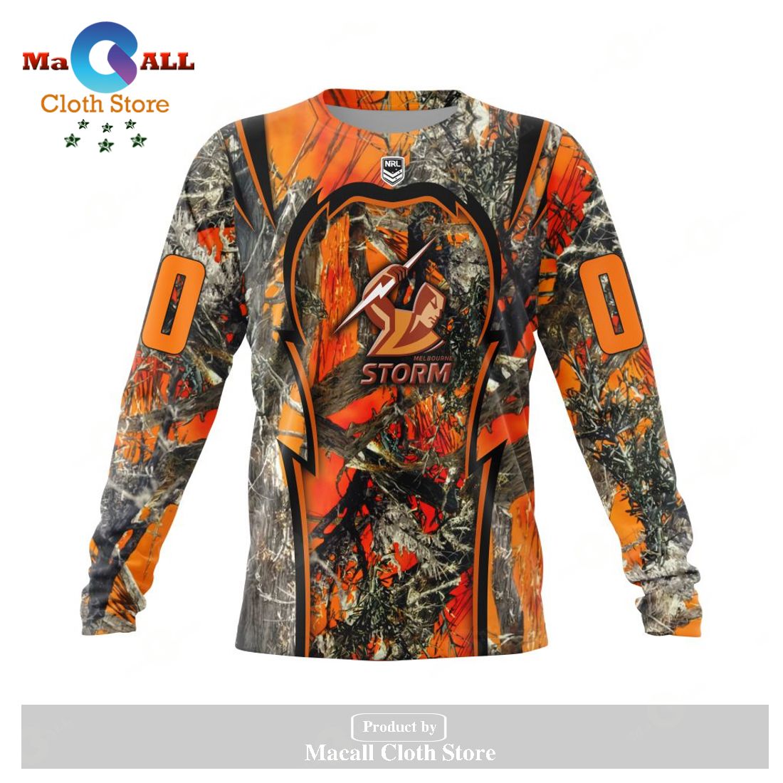 Personalized NRL Melbourne Storm - Specialized Orange Hunting Camo Hoodie Sweatshirt 3D LIMITED EDITION Personalized NRL Melbourne Storm - Specialized Orange Hunting Camo Hoodie Sweatshirt 3D LIMITED EDITION