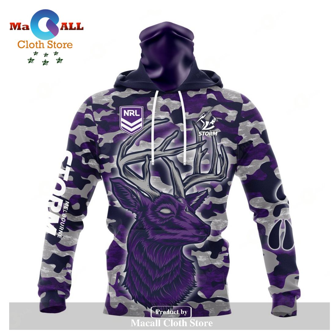 Personalized NRL Melbourne Storm Special Camo Deer Hunting Hoodie Sweatshirt 3D LIMITED EDITION Personalized NRL Melbourne Storm Special Camo Deer Hunting Hoodie Sweatshirt 3D LIMITED EDITION