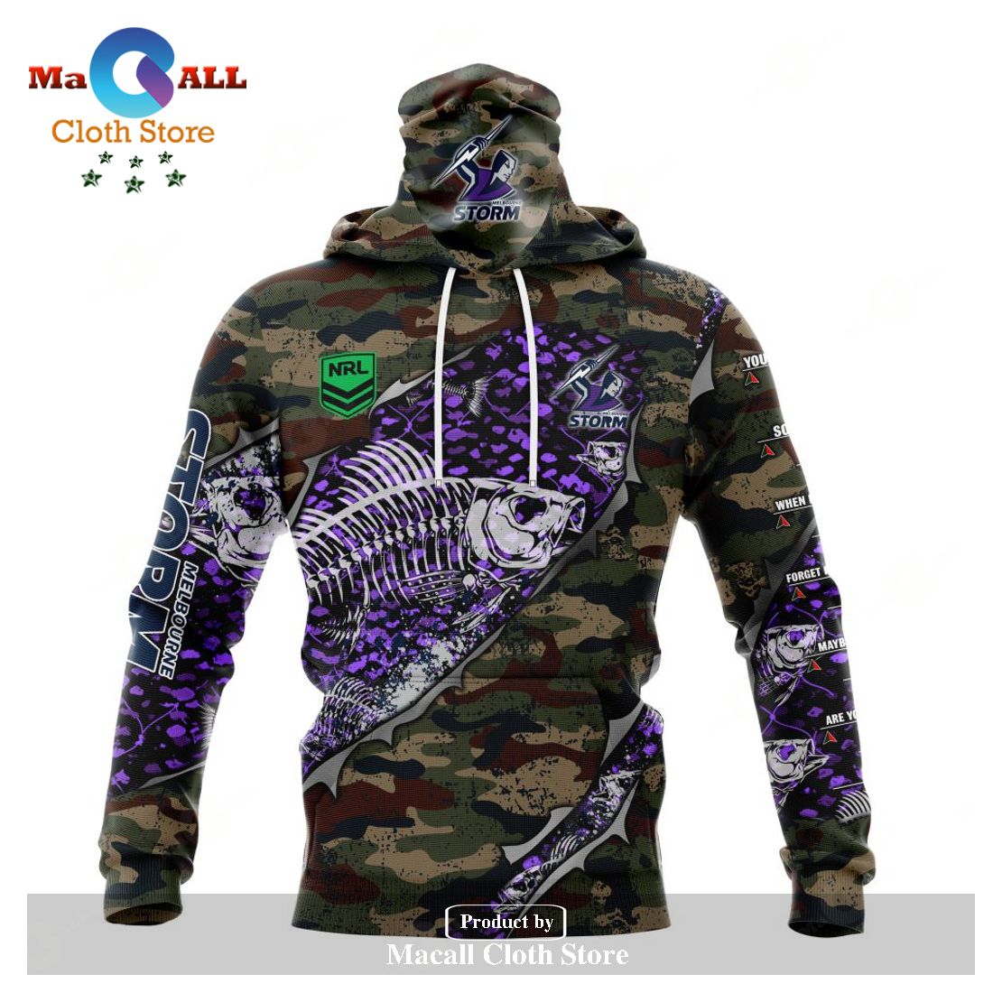 Personalized NRL Melbourne Storm Special Camo Fishing Hoodie Sweatshirt 3D LIMITED EDITION Personalized NRL Melbourne Storm Special Camo Fishing Hoodie Sweatshirt 3D LIMITED EDITION