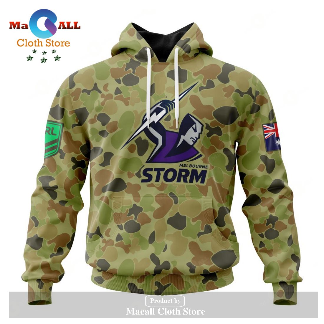 Personalized NRL Melbourne Storm Special Military Camo Kits Hoodie Sweatshirt 3D LIMITED EDITION Personalized NRL Melbourne Storm Special Military Camo Kits Hoodie Sweatshirt 3D LIMITED EDITION