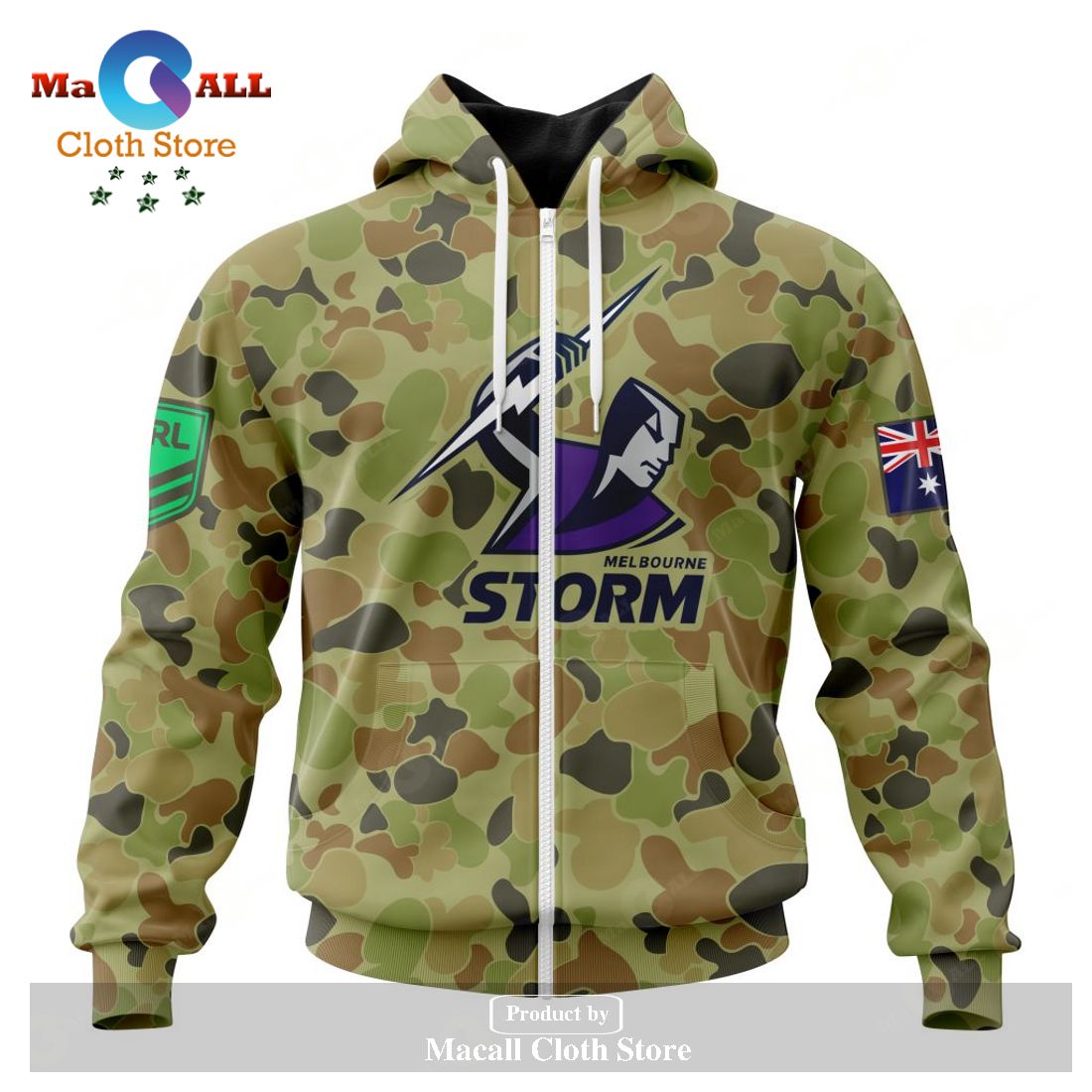Personalized NRL Melbourne Storm Special Military Camo Kits Hoodie Sweatshirt 3D LIMITED EDITION Personalized NRL Melbourne Storm Special Military Camo Kits Hoodie Sweatshirt 3D LIMITED EDITION