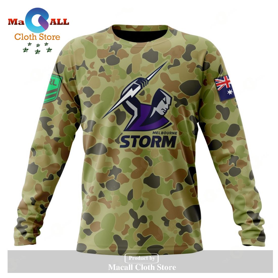 Personalized NRL Melbourne Storm Special Military Camo Kits Hoodie Sweatshirt 3D LIMITED EDITION Personalized NRL Melbourne Storm Special Military Camo Kits Hoodie Sweatshirt 3D LIMITED EDITION