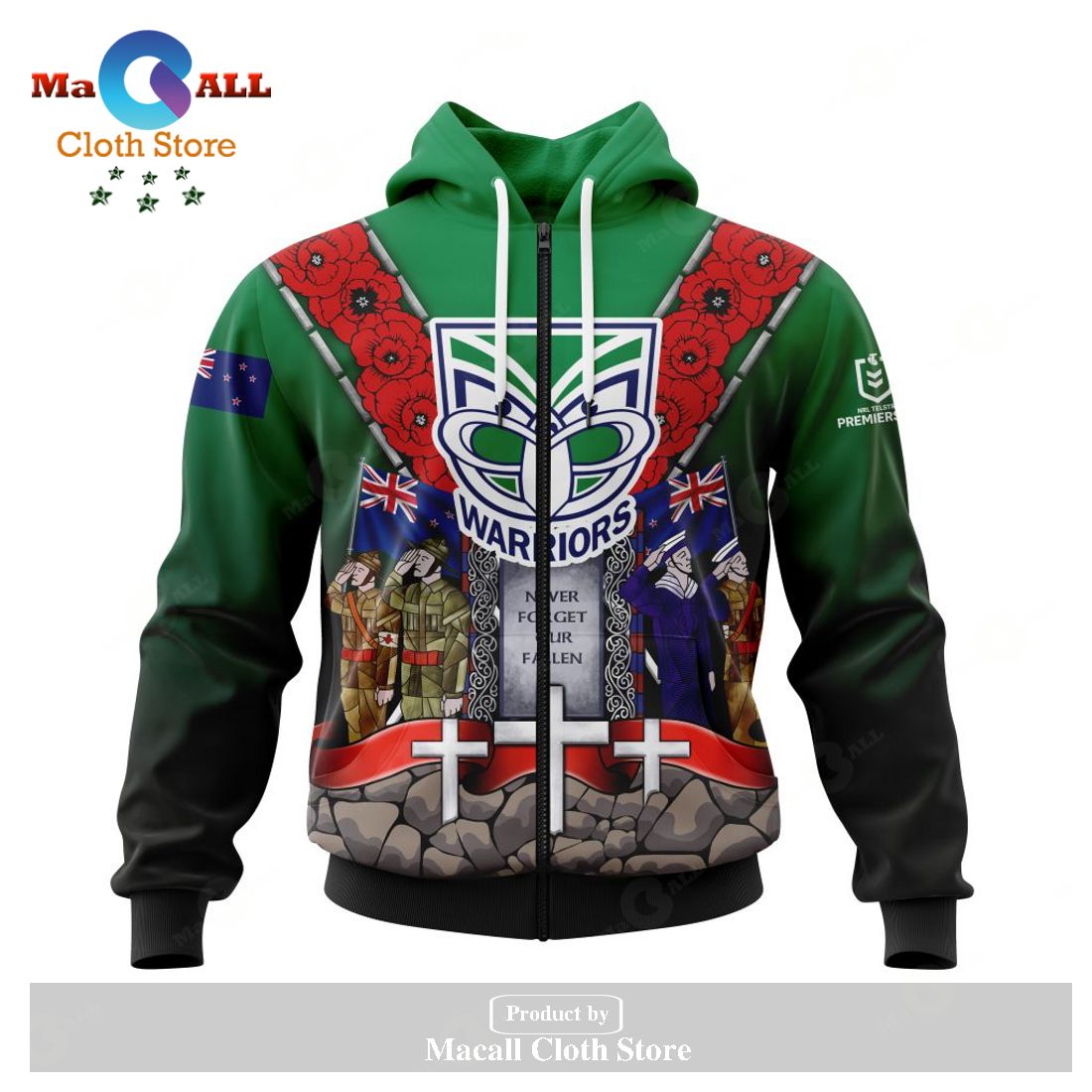 Personalized NRL New Zealand Warriors - Specialized Anzac Jersey Concepts Hoodie Sweatshirt 3D LIMITED EDITION Personalized NRL New Zealand Warriors - Specialized Anzac Jersey Concepts Hoodie Sweatshirt 3D LIMITED EDITION