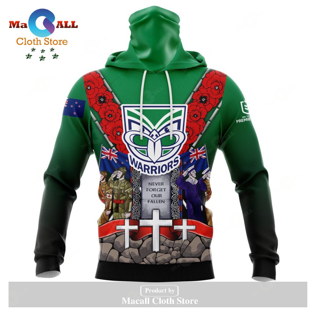 Personalized NRL New Zealand Warriors - Specialized Anzac Jersey Concepts Hoodie Sweatshirt 3D LIMITED EDITION Personalized NRL New Zealand Warriors - Specialized Anzac Jersey Concepts Hoodie Sweatshirt 3D LIMITED EDITION