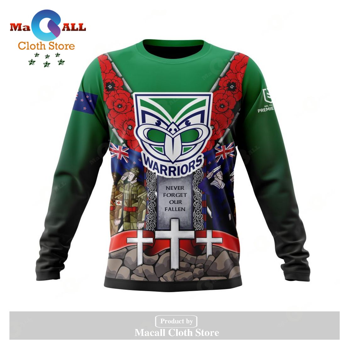 Personalized NRL New Zealand Warriors - Specialized Anzac Jersey Concepts Hoodie Sweatshirt 3D LIMITED EDITION Personalized NRL New Zealand Warriors - Specialized Anzac Jersey Concepts Hoodie Sweatshirt 3D LIMITED EDITION