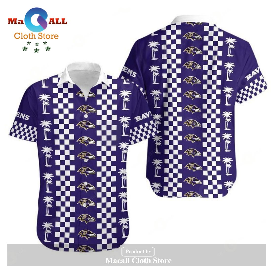 Baltimore Ravens Coconut Trees Hawaii Shirt and Shorts Summer Collection LIMITED EDITION