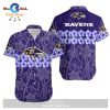 Baltimore Ravens Flowers Hawaii Shirt and Shorts Summer Collection LIMITED EDITION