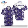Baltimore Ravens Flower and Logo Hawaii Shirt and Shorts Summer Collection LIMITED EDITION