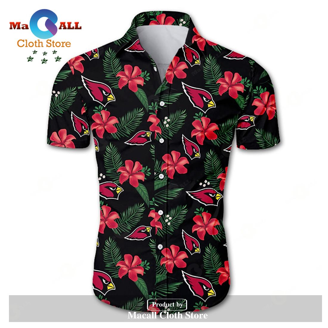 Beach Shirt Arizona Cardinals Hawaiian Shirt Short Sleeve For Summer LIMITED EDITION