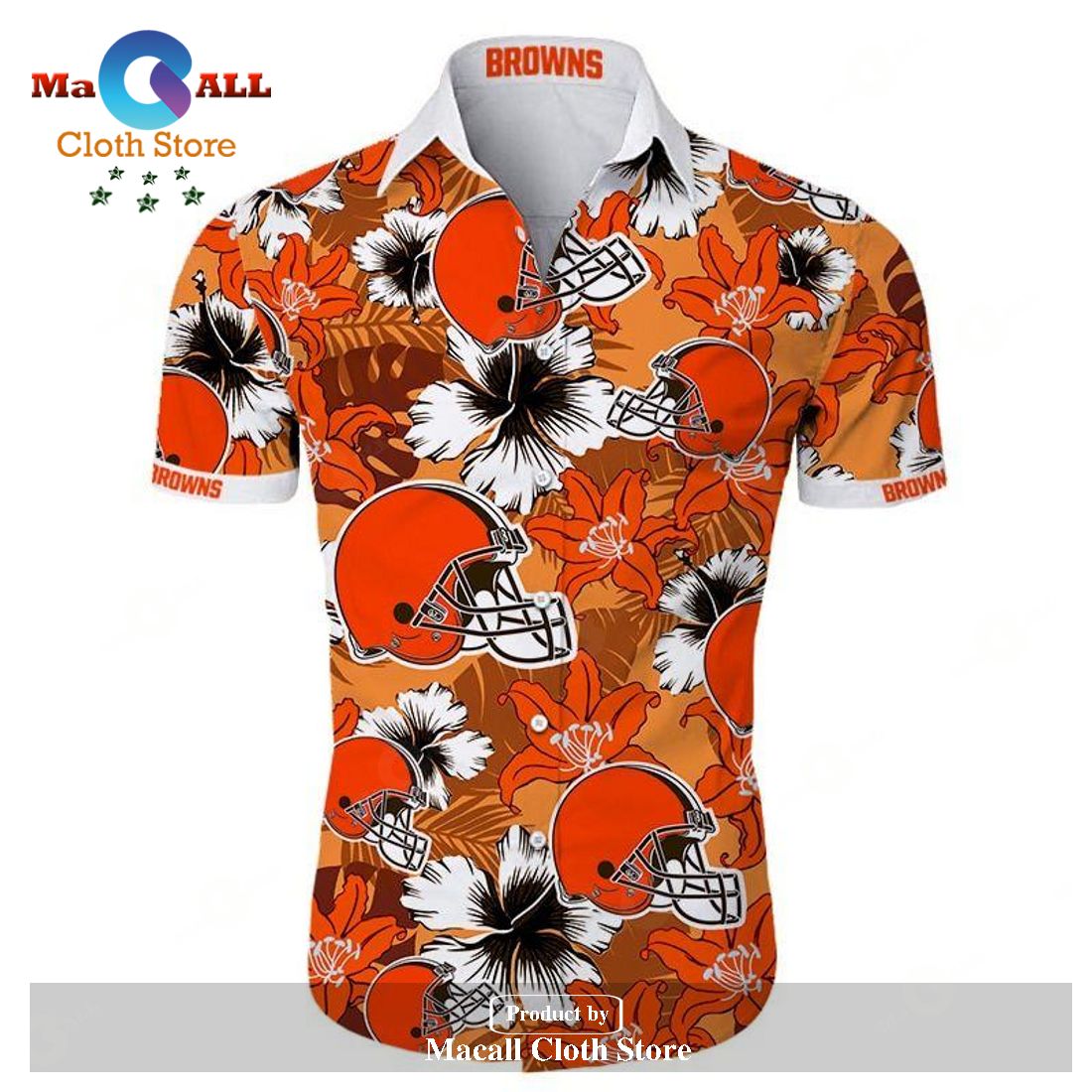 Cleveland Browns Nfl Beach Shirt Graphic Floral Pattern Print This Summer  Hawaiian Shirt Luzgear – Family Gift Ideas That Everyone Will Enjoy -  Limotees