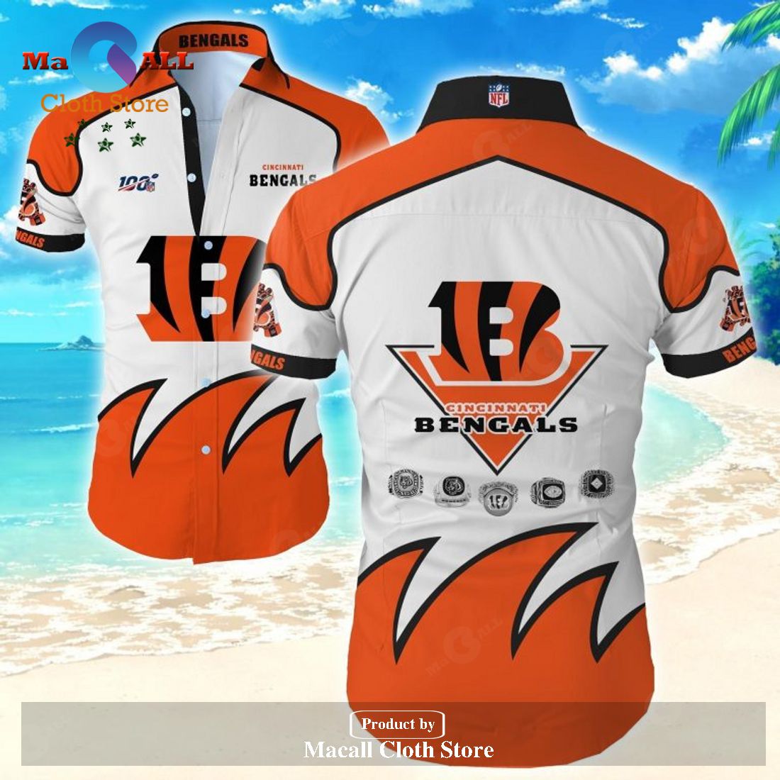 Beach Shirt Nfl Cincinnati Bengals Hawaiian Shirt Tropical Shirt Mens LIMITED EDITION Beach Shirt Nfl Cincinnati Bengals Hawaiian Shirt Tropical Shirt Mens LIMITED EDITION