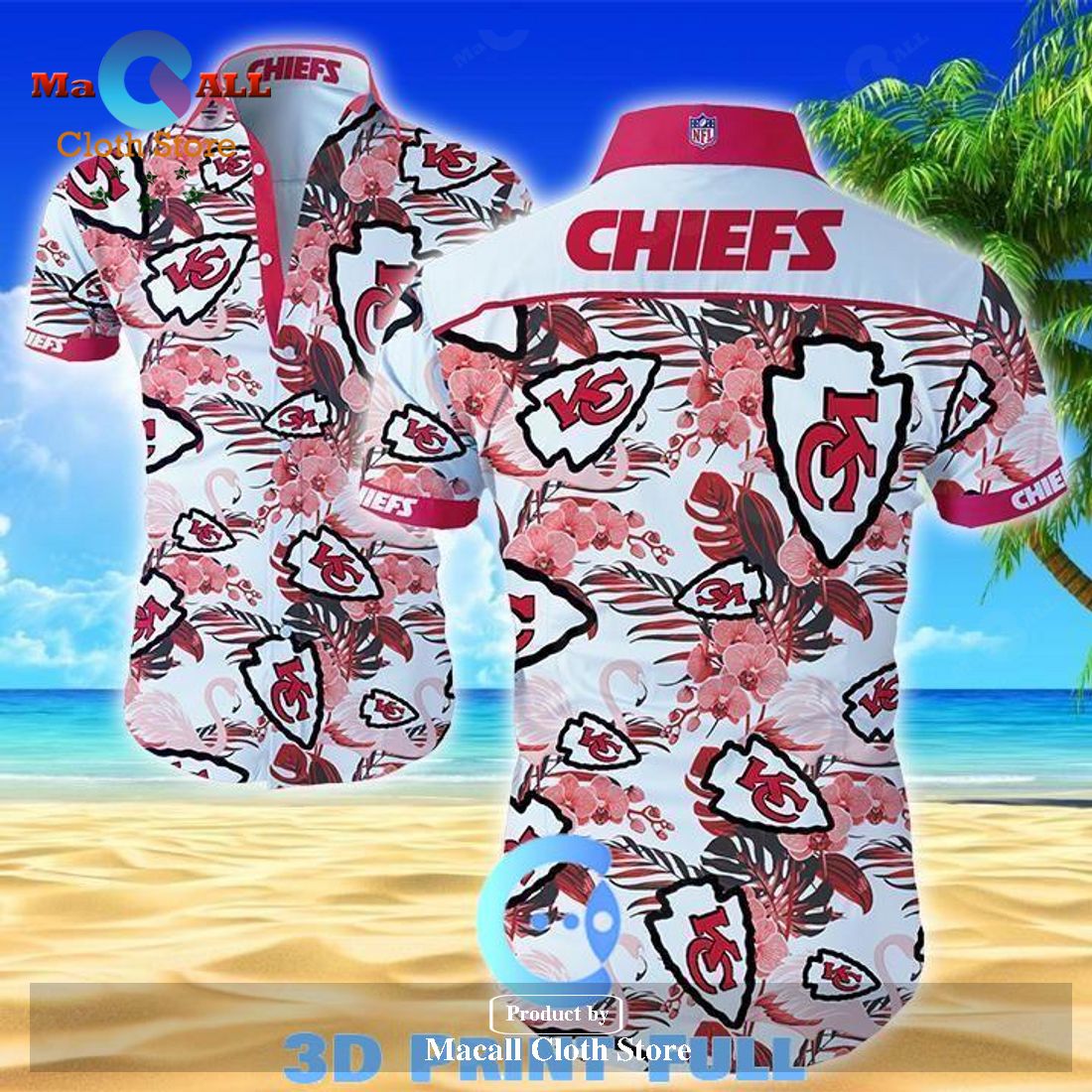 Beach Shirt Nfl Kansas City Chiefs Classic Premium Hawaiian Shirt LIMITED EDITION