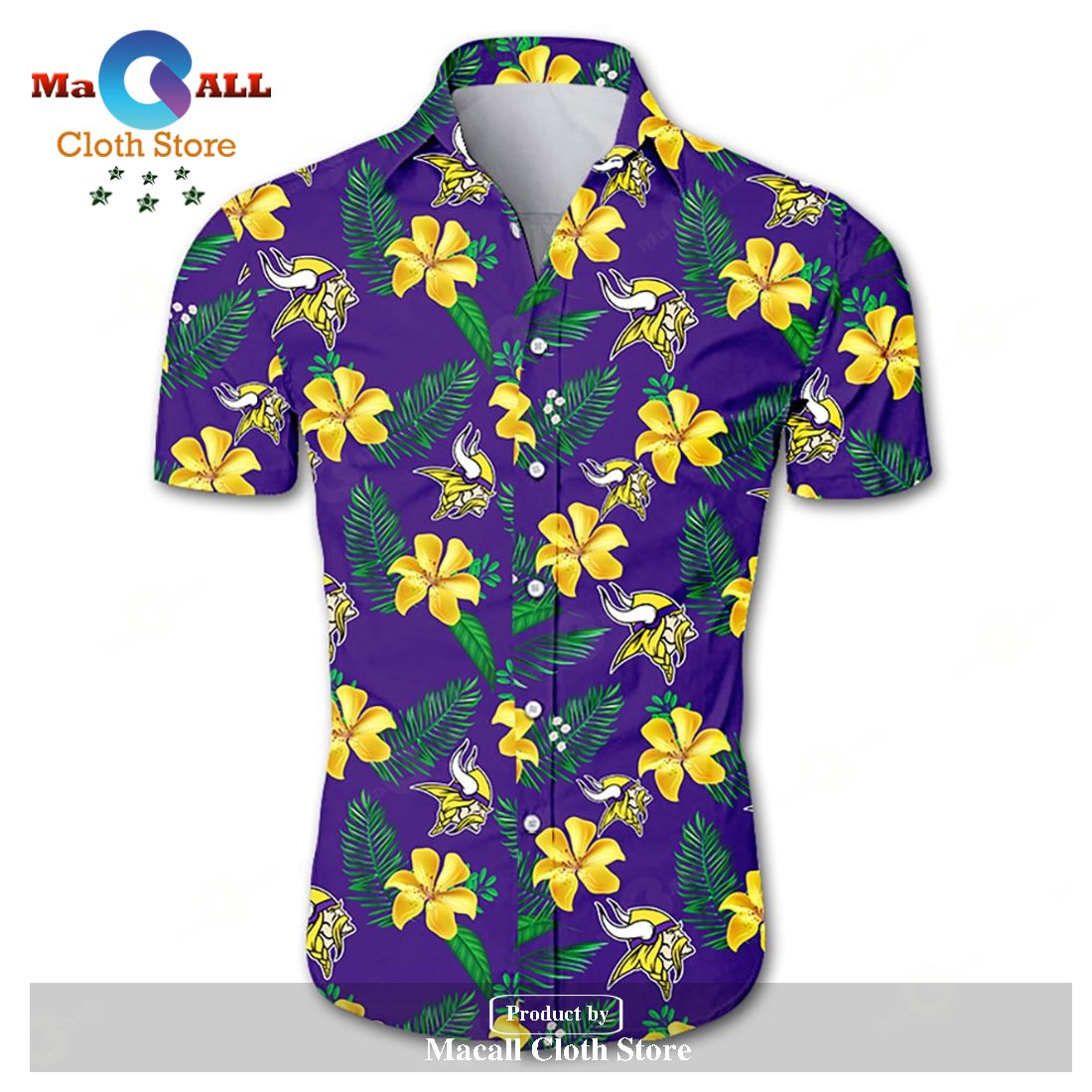 Beach Shirt NFL minnesota vikings tropical flower hawaiian shirt LIMITED EDITION