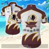 Beach Shirt NFL washington redskins tropical flower Hawaiian Shirt White LIMITED EDITION