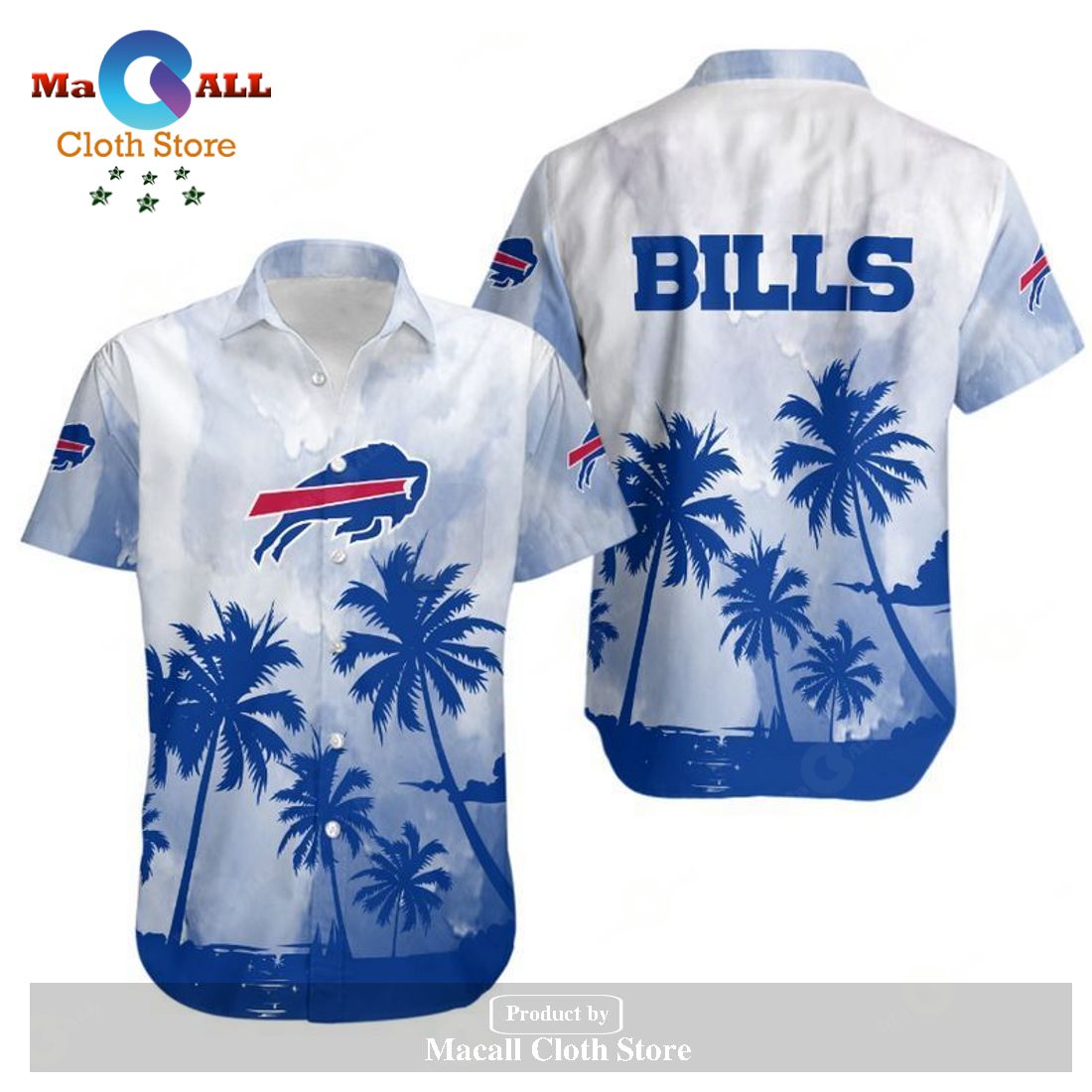 Buffalo Bills Coconut Trees NFL Gift For Fan Hawaiian Graphic Print Shirt and Short LIMITED EDITION