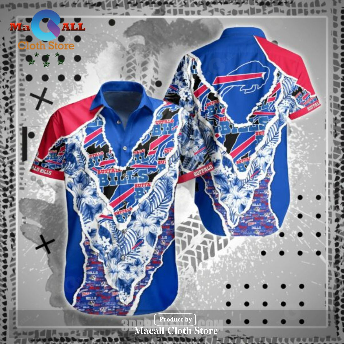 Buffalo Bills Hawaiian Shirt Tropical Flower For Men LIMITED EDITION Buffalo Bills Hawaiian Shirt Tropical Flower For Men LIMITED EDITION