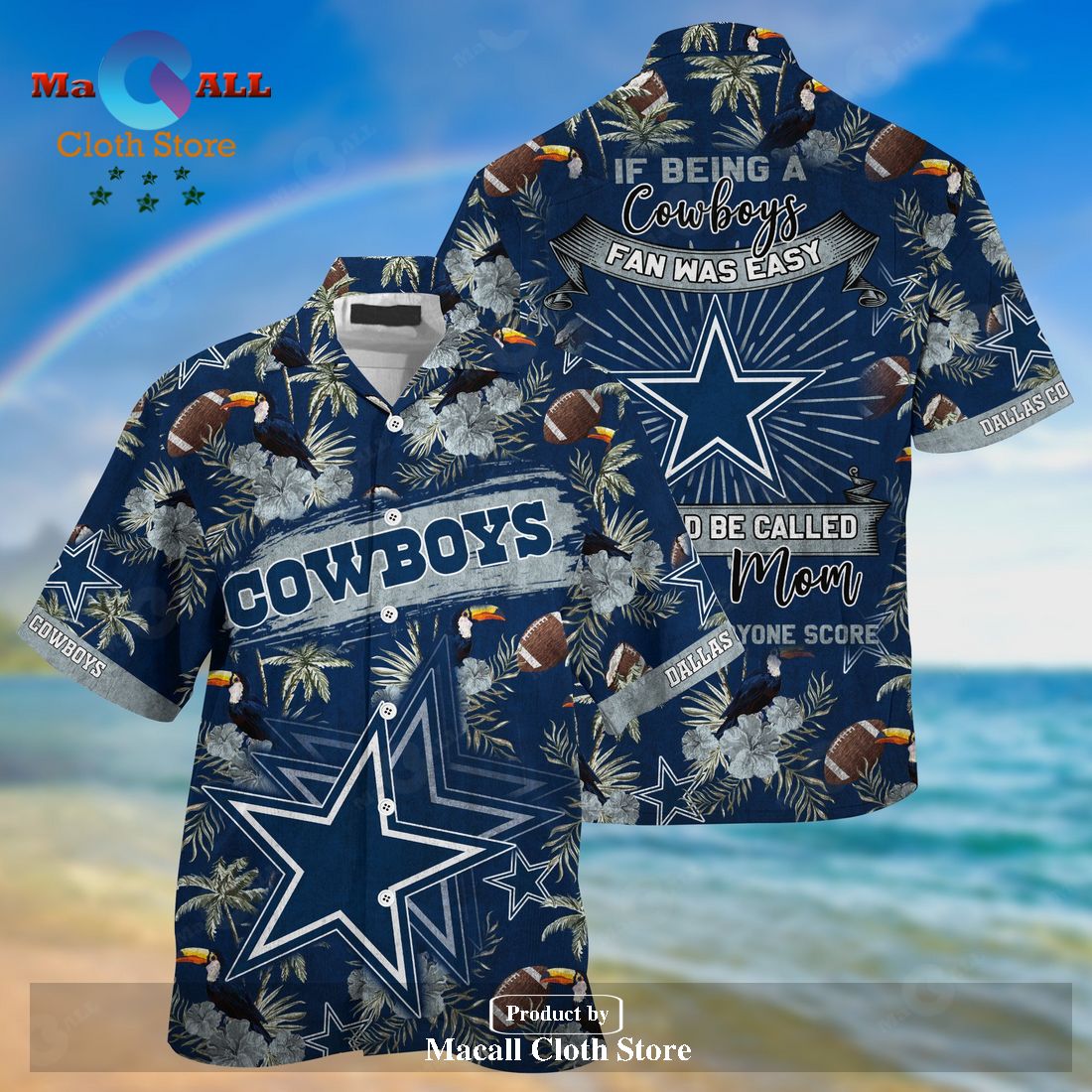 Dallas Cowboys NFL Summer Hawaiian Shirt And Shorts Sporty Mom Lets ...