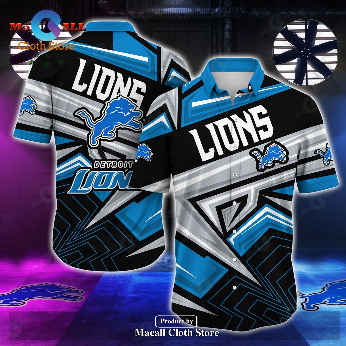 Detroit Lions NFL Summer Hawaiian Shirt and Short LIMITED EDITION Detroit Lions NFL Summer Hawaiian Shirt and Short LIMITED EDITION