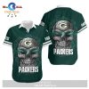 Green Bay Packers Stripes and Skull Hawaii Shirt and Shorts Summer Collections LIMITED EDITION