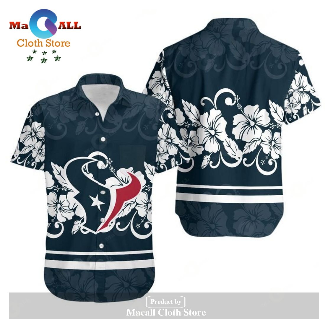 Houston Texans Hibiscus Flowers Hawaii Shirt and Shorts Summer Collect LIMITED EDITION