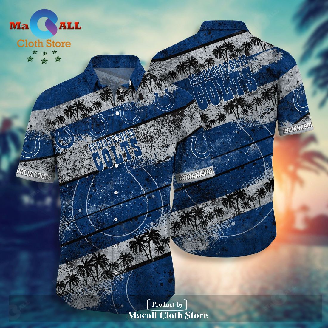 Indianapolis Colts 3D Hawaiian Shirt Mascot Custom Hawaiian Shirts For Mens  - Freedomdesign