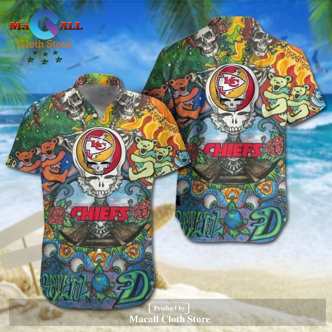 Kansas City Chiefs NFL Design 1 Beach Hawaiian Shirt Men And Women For Fans  Gift - Freedomdesign