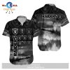 Las Vegas Raiders Skull and Hibiscus Flower NFL Gift For Fan Hawaii Shirt and Short LIMITED EDITION