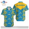 Los Angeles Chargers Flower and Logo Hawaii Shirt and Shorts Summer Collection LIMITED EDITION