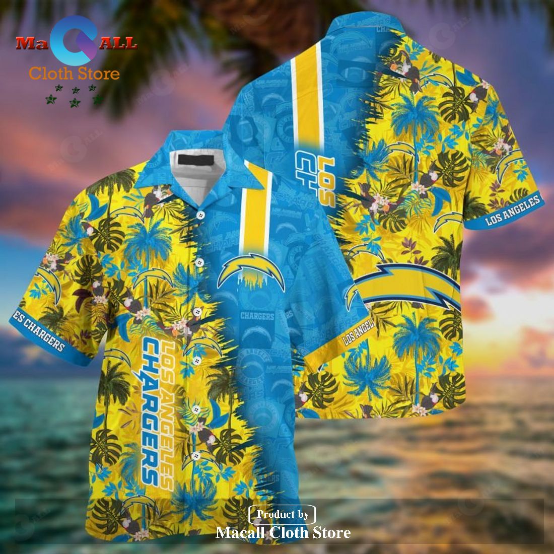 Los Angeles Chargers NFL Summer Hawaiian Shirt And Shorts LIMITED EDITION