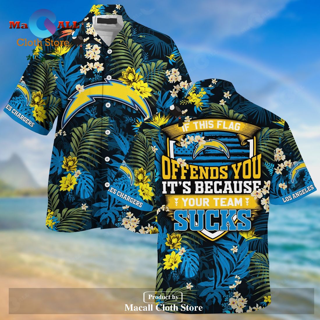 Los Angeles Chargers NFL Hawaiian Shirt Star Pattern Best Trend Summer Gift