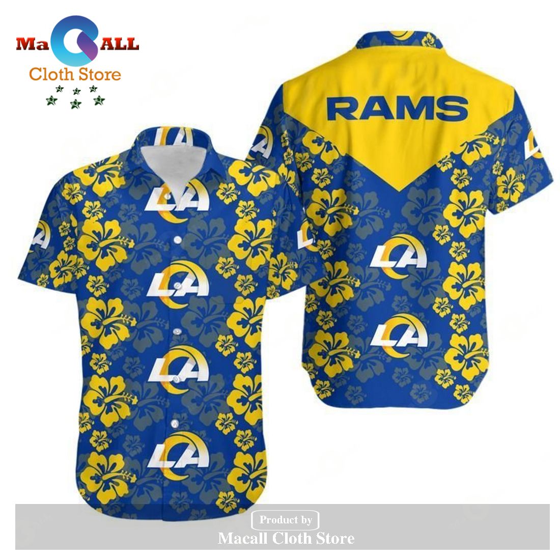 Los Angeles Rams Flowers Hawaii Shirt and Shorts Summer Collection LIMITED EDITION