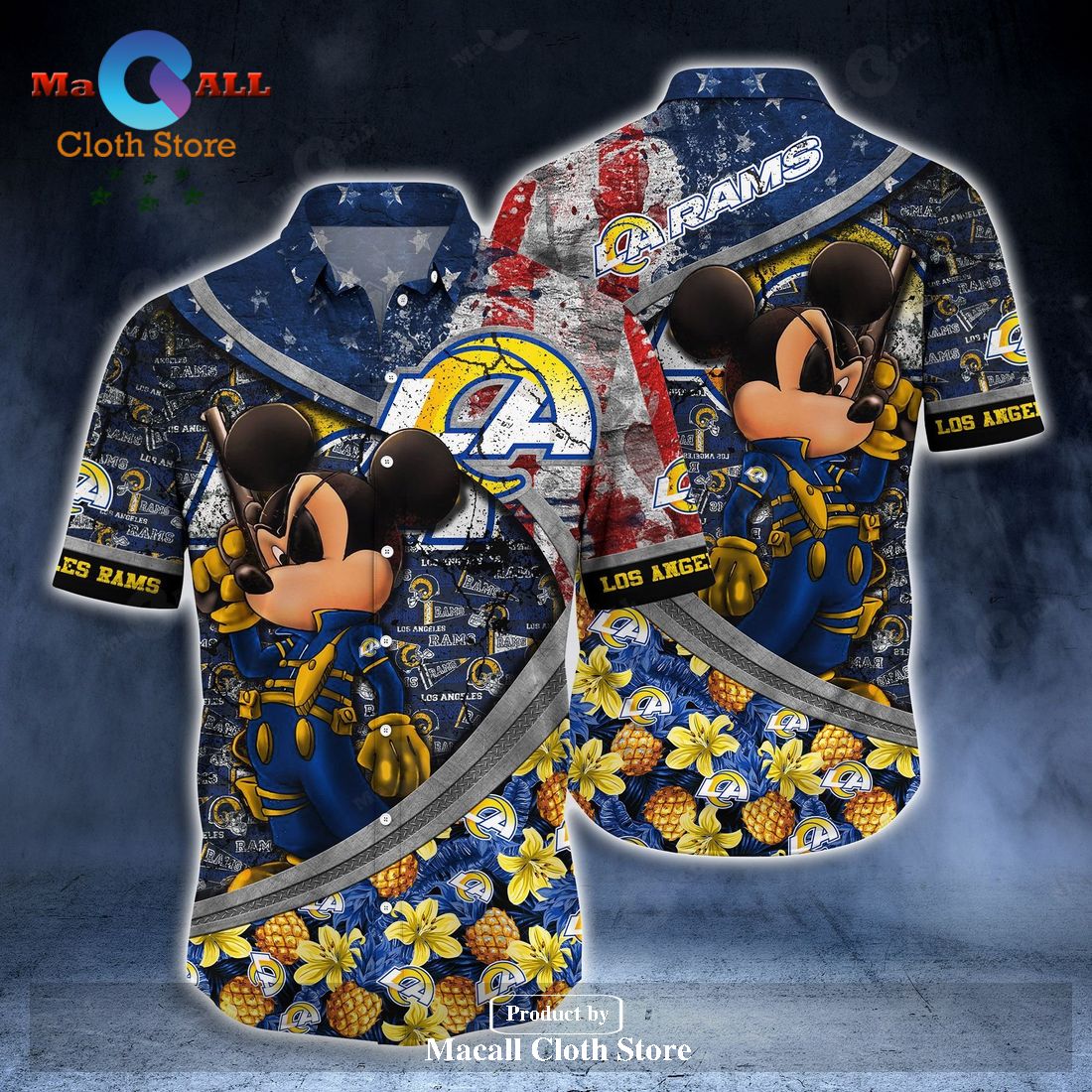 Los Angeles Rams NFL-aloha Shirt Vintage Hawaiian Shirt and Short For Men Women LIMITED EDITION Los Angeles Rams NFL-aloha Shirt Vintage Hawaiian Shirt and Short For Men Women LIMITED EDITION